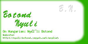 botond nyuli business card
